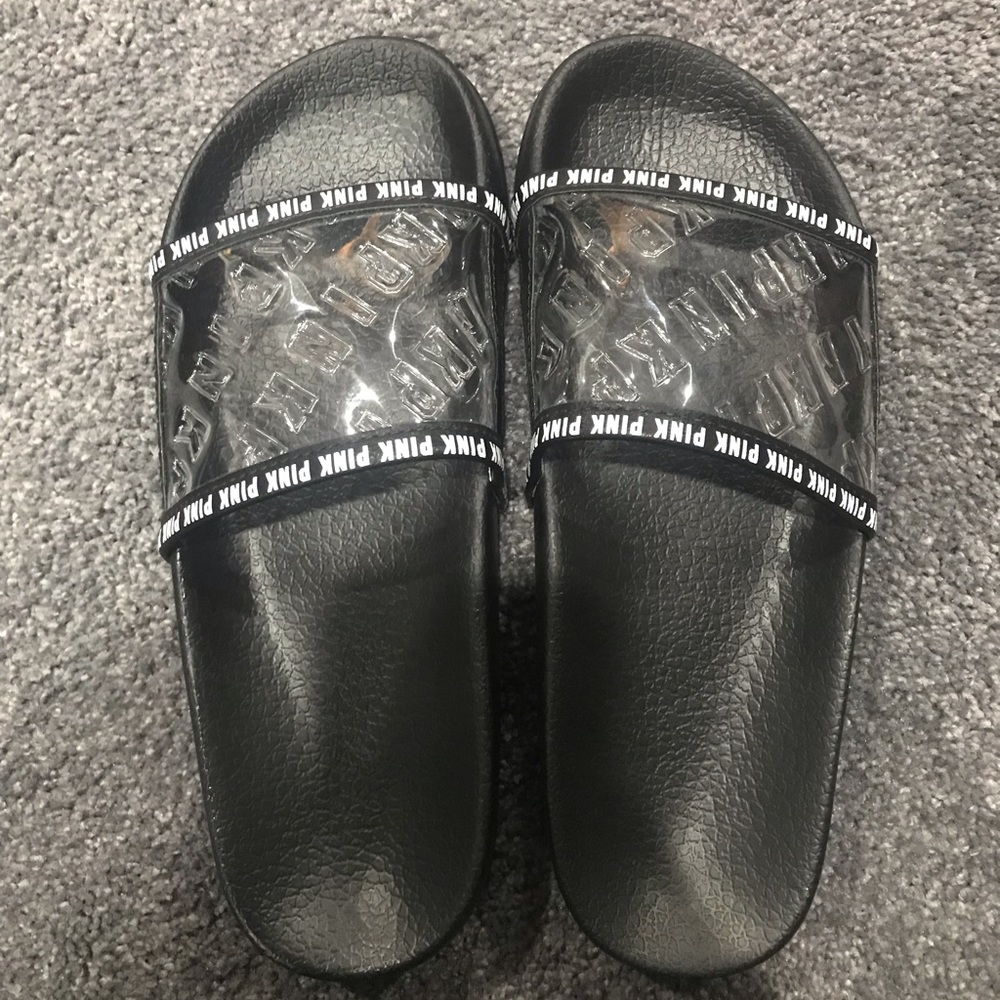 PINK Embossed Clear Logo Slides